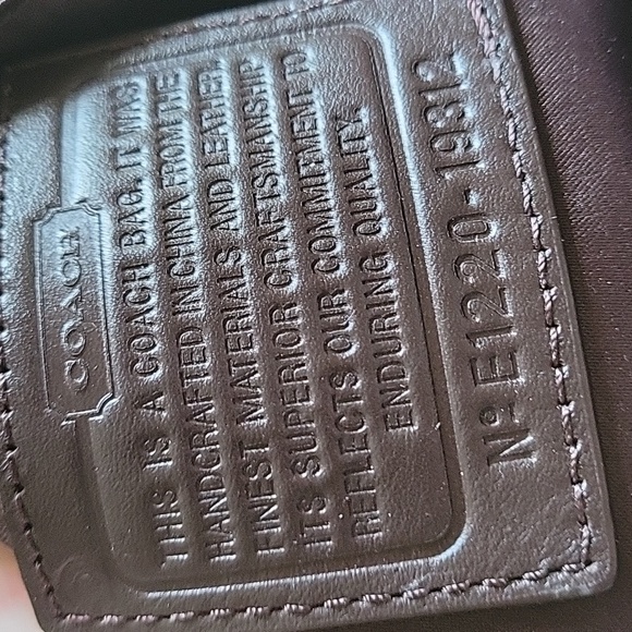 Coach brown leather satchel messanger crossbody bag - Picture 8 of 8